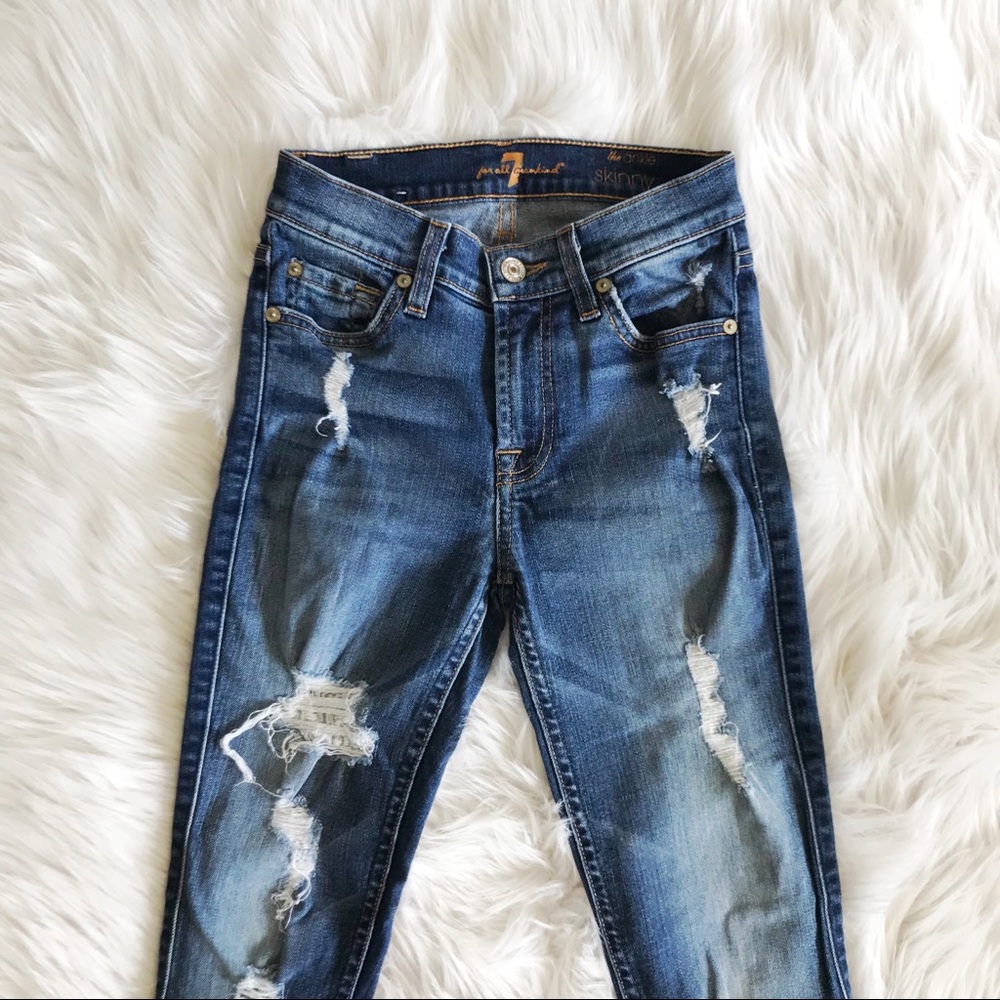 7 For All Mankind Ankle Skinny Jeans